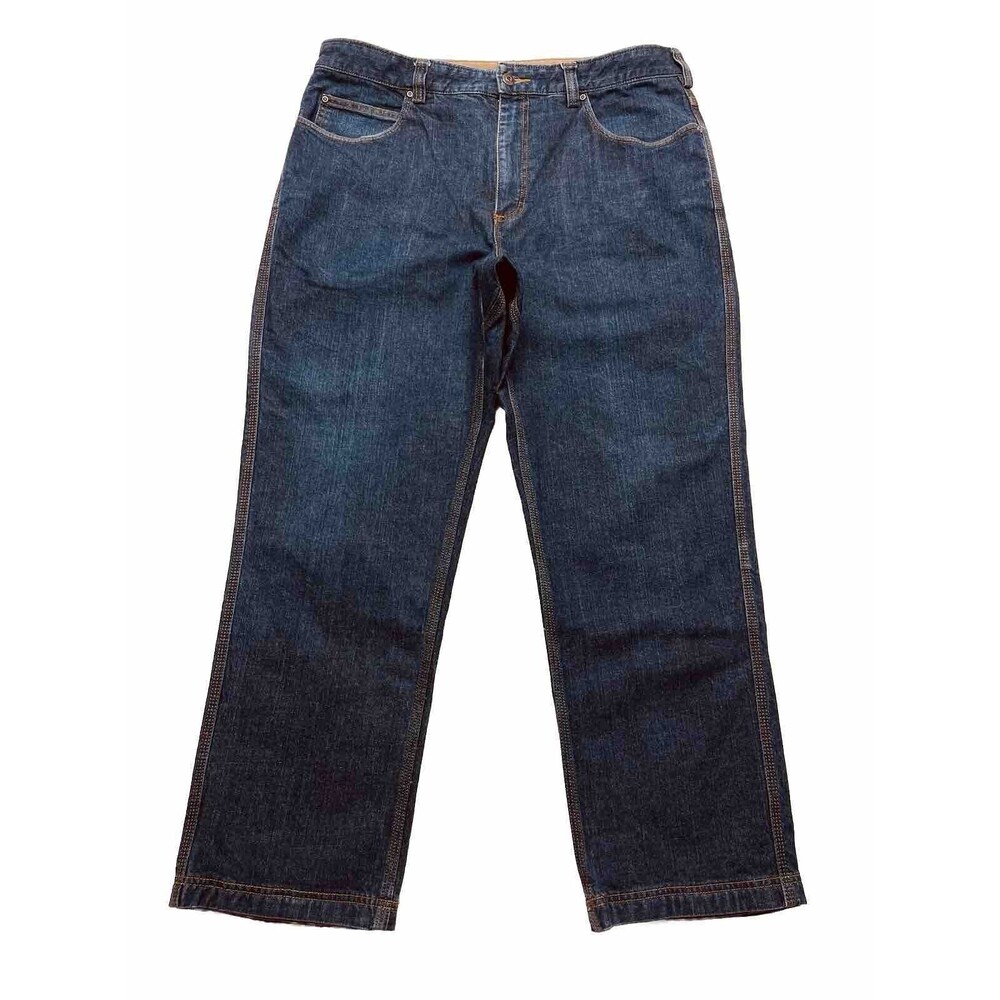 Duluth Flex Ballroom Men's Size 38x30 Heavy Duty Work Standard Fit Canvas Jeans